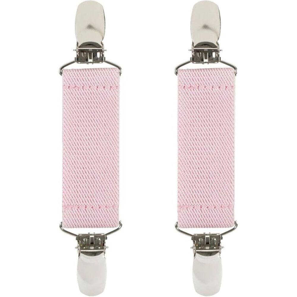 Hold’Em 1” Boot Straps Leg Pant Stirrup Elastic Extra Heavy Clips -  Light Pink